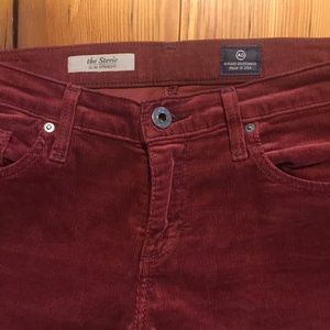 Anthropologie slim straight leg corduroy pants